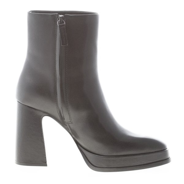 ASH donna stivaletto Alyx in pelle NERO con zip e platform. Tacco 9,5 cm - immagine 5