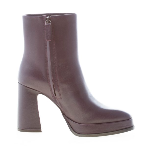 ASH donna stivaletto Alyx in pelle VIOLA con zip e platform. Tacco 9,5 cm - immagine 5