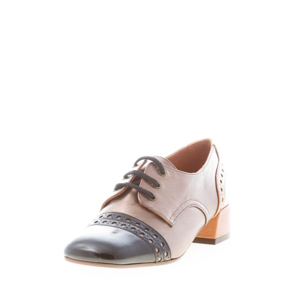 CHIE MIHARA donna scarpa francesina Ikane in pelle PIOMBO più multicolore. Tacco 3,5 cm - immagine 2