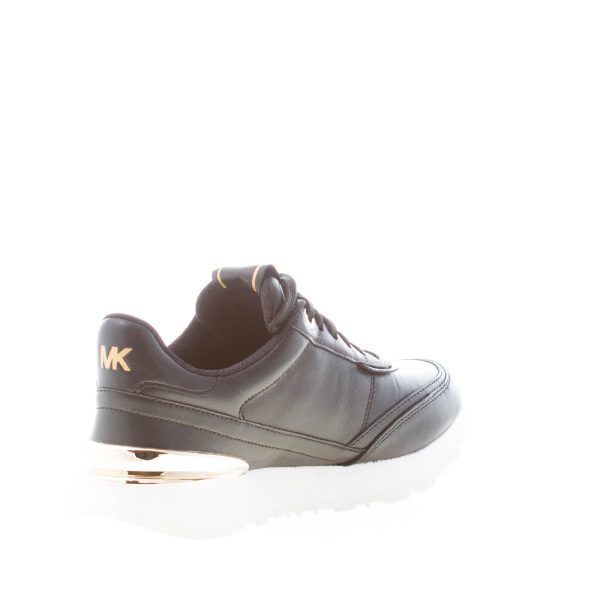 MICHAEL KORS donna sneaker Nova in pelle NERO più oro - immagine 4