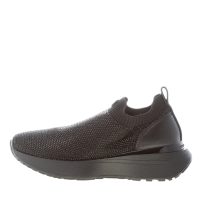 MICHAEL KORS donna sneaker slip-on Ari in tessuto elasticizzato NERO con strass
