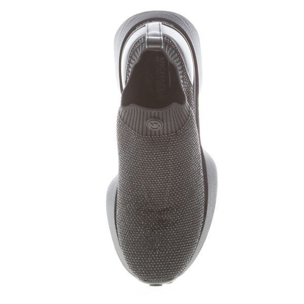 MICHAEL KORS donna sneaker slip-on Ari in tessuto elasticizzato NERO con strass - immagine 7