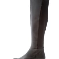 MICHAEL KORS donna stivale sopra il ginocchio Asher in pelle e scuba NERO con zip