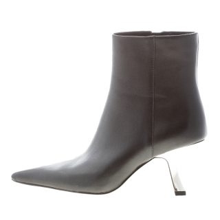 MICHAEL KORS donna stivaletto Luna in pelle NERO con zip. Tacco 9 cm