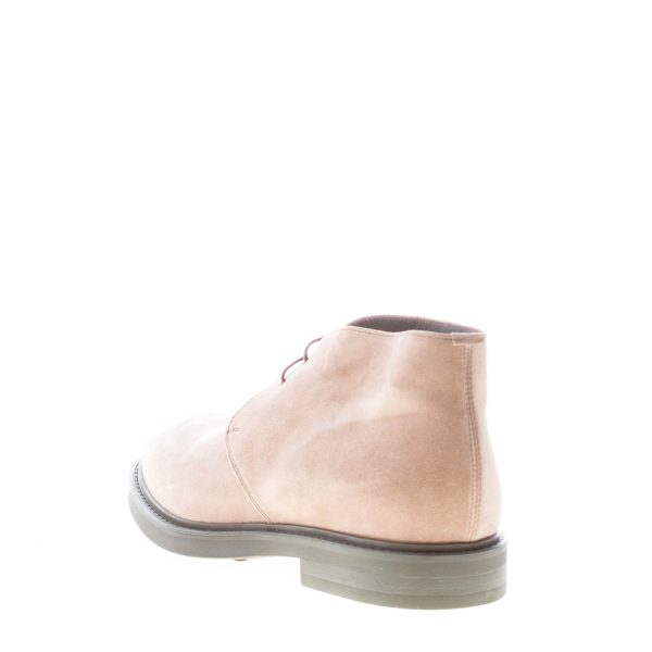 GREEN GEORGE uomo scarpa polacchina liscia in camoscio BEIGE. Suola gomma - immagine 3