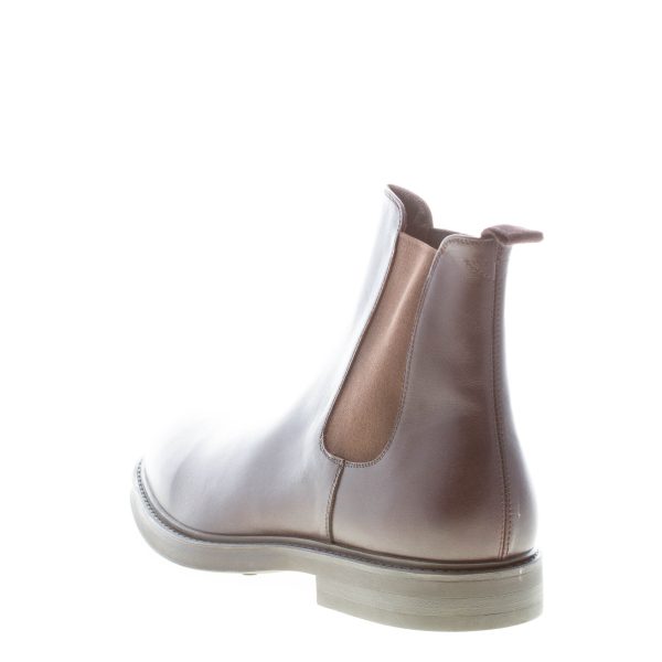 GREEN GEORGE uomo stivaletto Chelsea in pelle ingrassata TESTA DI MORO. Suola gomma - immagine 3