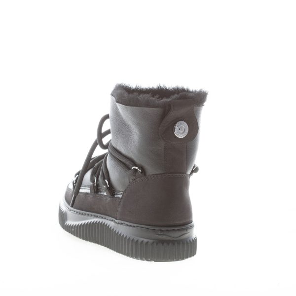 VOILE BLANCHE donna stivaletto Cortina in pelle e nabuk fodera montone NERO - immagine 3