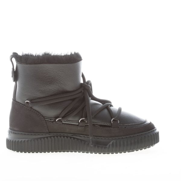 VOILE BLANCHE donna stivaletto Cortina in pelle e nabuk fodera montone NERO - immagine 5