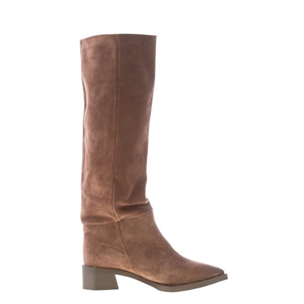 L'ARIANNA donna stivale in crosta EBANO. Tacco 4,5 cm - immagine 4