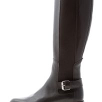 HOGAN donna H674 Stivale Chelsea 10-Storey in pelle NERO con fibbia. Tacco 5,5 cm