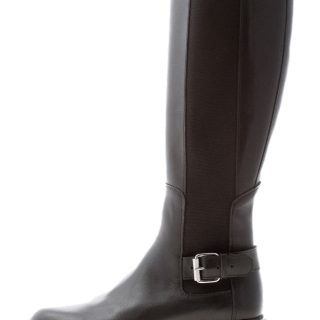 HOGAN donna H674 Stivale Chelsea 10-Storey in pelle NERO con fibbia. Tacco 5,5 cm