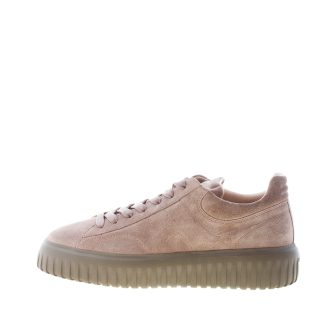 HOGAN uomo H645 sneaker H-STRIPES in camoscio MARRONE TORTORA