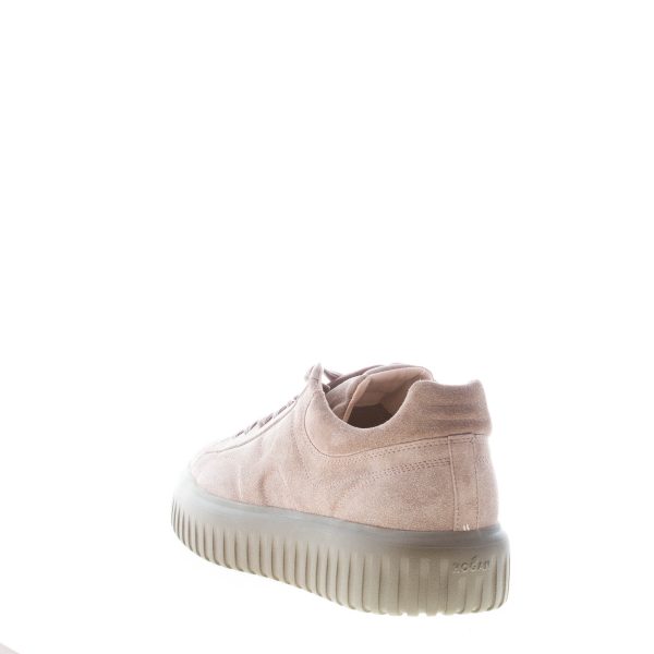 HOGAN uomo H645 sneaker H-STRIPES in camoscio MARRONE TORTORA - immagine 3