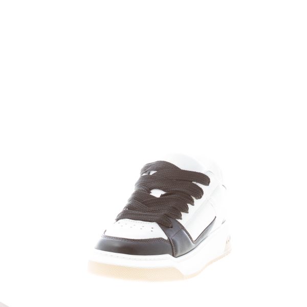 HOGAN uomo H668 sneaker Chamallow  in pelle BIANCO e NERO - immagine 2