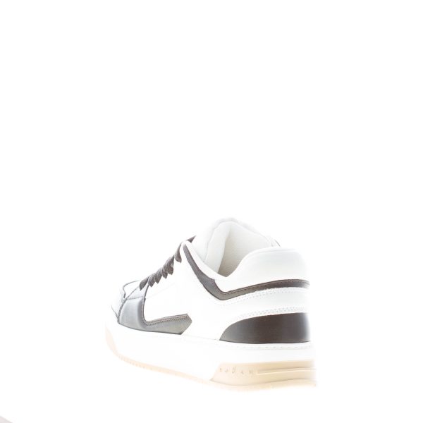 HOGAN uomo H668 sneaker Chamallow  in pelle BIANCO e NERO - immagine 3