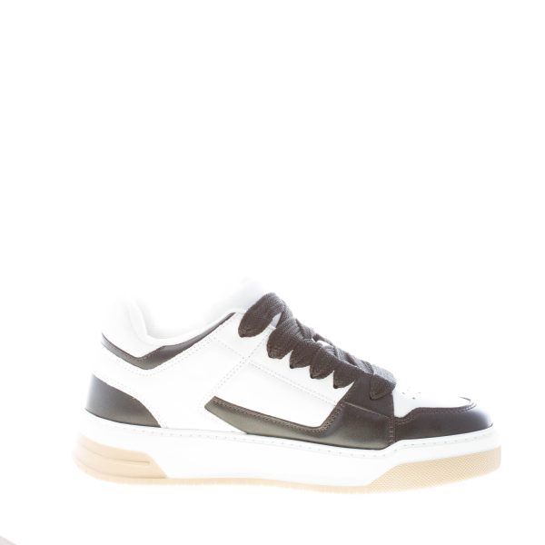 HOGAN uomo H668 sneaker Chamallow  in pelle BIANCO e NERO - immagine 5