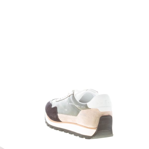 HOGAN uomo H671 sneaker 86er in pelle VERDE e camoscio NERO - immagine 3