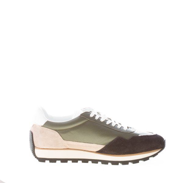 HOGAN uomo H671 sneaker 86er in pelle VERDE e camoscio NERO - immagine 5