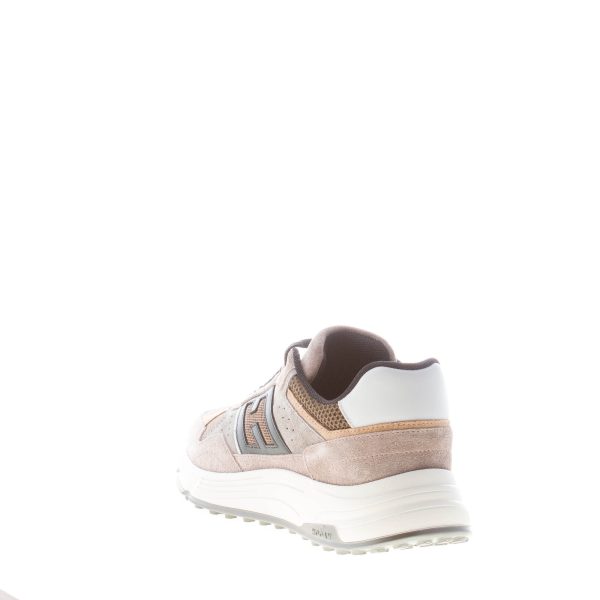 HOGAN uomo Hyperlight sneaker in camoscio e tessuto GRIGIO, TAUPE e BEIGE - immagine 3