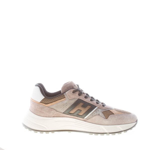 HOGAN uomo Hyperlight sneaker in camoscio e tessuto GRIGIO, TAUPE e BEIGE - immagine 5