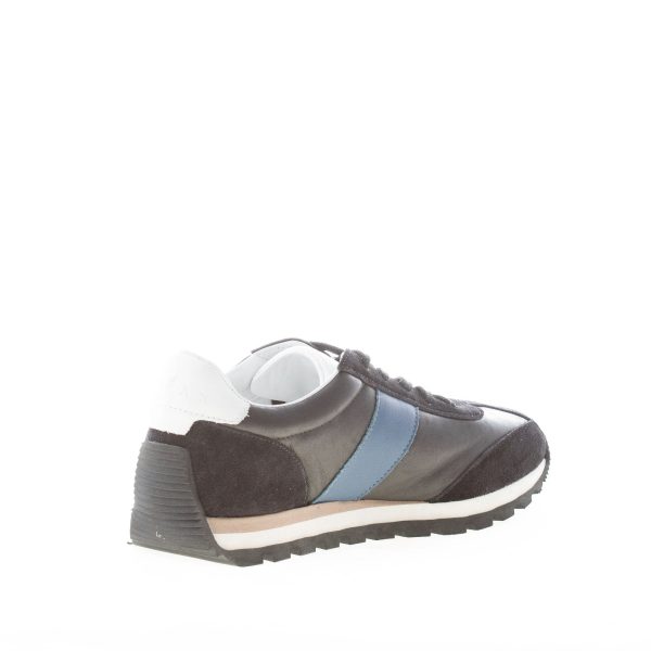 HOGAN donna H671 sneaker 86er in pelle e camoscio NERO e blu - immagine 4