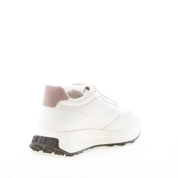 HOGAN donna sneaker H641 in pelle AVORIO più ARGENTO - immagine 4