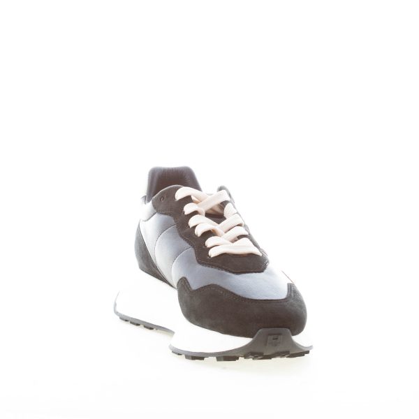 HOGAN donna sneaker H641 in pelle NERO più ARGENTO - immagine 6