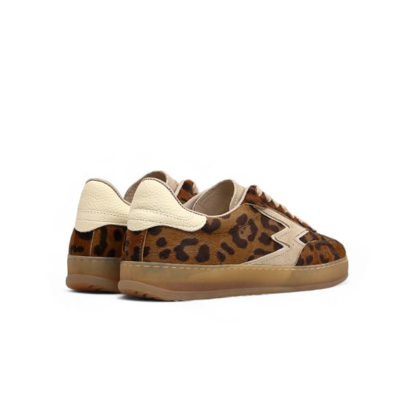 MOACONCEPT donna sneaker MG635CO in cavallino LEOPARDATO e off-white - immagine 3