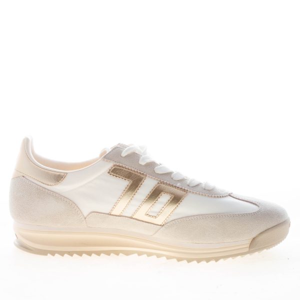 BACK 70 donna sneaker Barkley Jogger 32 in tessuto e camoscio BIANCO e GRIGIO - immagine 4