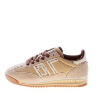BACK 70 donna sneaker Barkley Jogger Z01 in pelle e camoscio BEIGE più latte