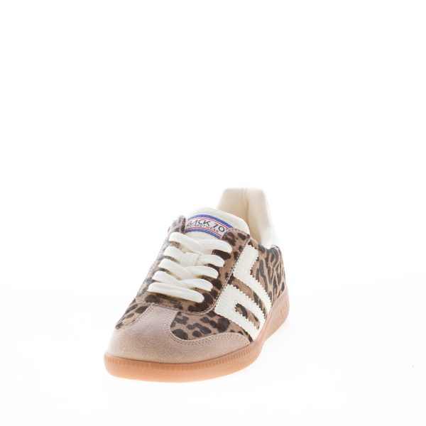 BACK 70 donna sneaker Cloud P22 in calf hair LEOPARDO più bianco - immagine 2