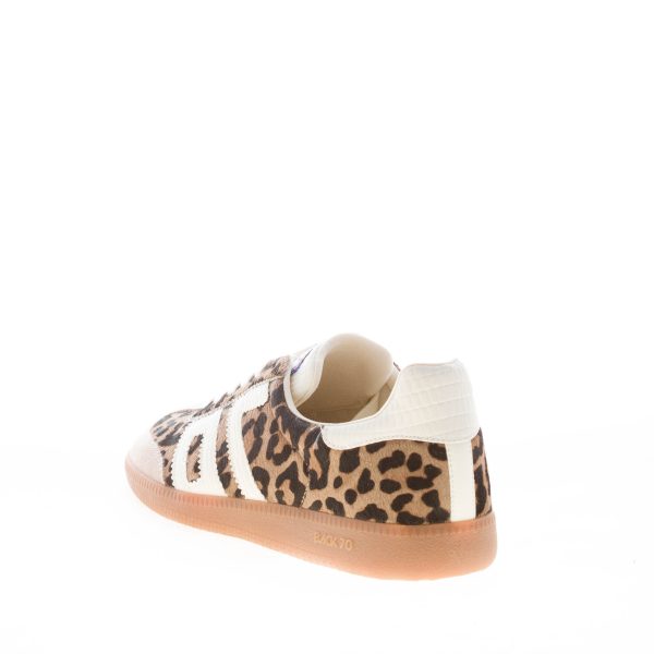 BACK 70 donna sneaker Cloud P22 in calf hair LEOPARDO più bianco - immagine 3