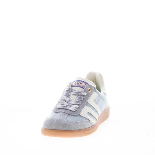 BACK 70 donna sneaker Ghost 16 in tessuto e camoscio CELESTE più bianco - immagine 2