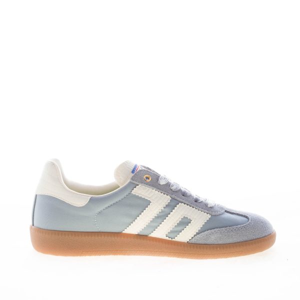 BACK 70 donna sneaker Ghost 16 in tessuto e camoscio CELESTE più bianco - immagine 4