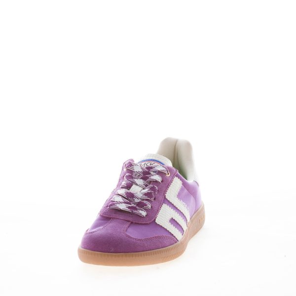 BACK 70 donna sneaker Ghost 18 in tessuto e camoscio VIOLA più latte - immagine 2