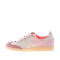 BACK 70 donna sneaker Ghost Degradè in tessuto e camoscio ROSA più bianco
