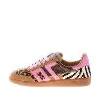 BACK 70 donna sneaker Squid 02 in calf hair e pelle MULTICOLORE ANIMALIER