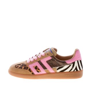 BACK 70 donna sneaker Squid 02 in calf hair e pelle MULTICOLORE ANIMALIER