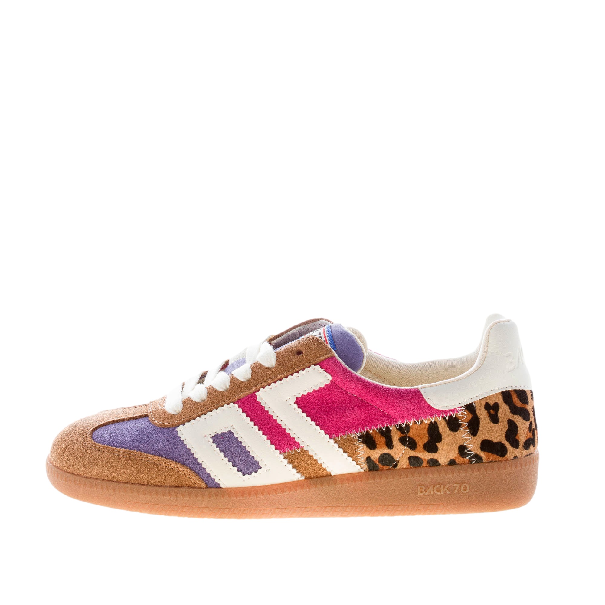 BACK 70 donna sneaker Squid 04 in camoscio MULTICOLORE e calf hair LEOPARDO shop online Strike Calzature