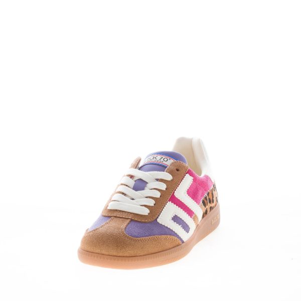 BACK 70 donna sneaker Squid 04 in camoscio MULTICOLORE e calf hair LEOPARDO - immagine 2