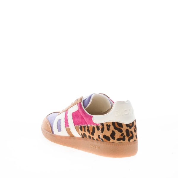 BACK 70 donna sneaker Squid 04 in camoscio MULTICOLORE e calf hair LEOPARDO - immagine 3