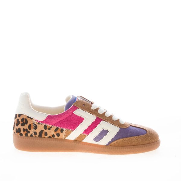 BACK 70 donna sneaker Squid 04 in camoscio MULTICOLORE e calf hair LEOPARDO - immagine 4