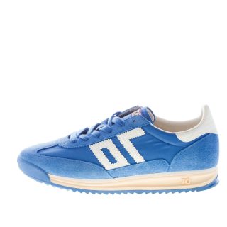 BACK 70 uomo sneaker Barkley Jogger in tessuto e camoscio BLUETTE più bianco