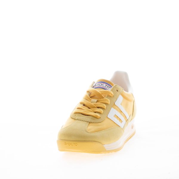 BACK 70 uomo sneaker Barkley Jogger in tessuto e camoscio GIALLO più bianco - immagine 2