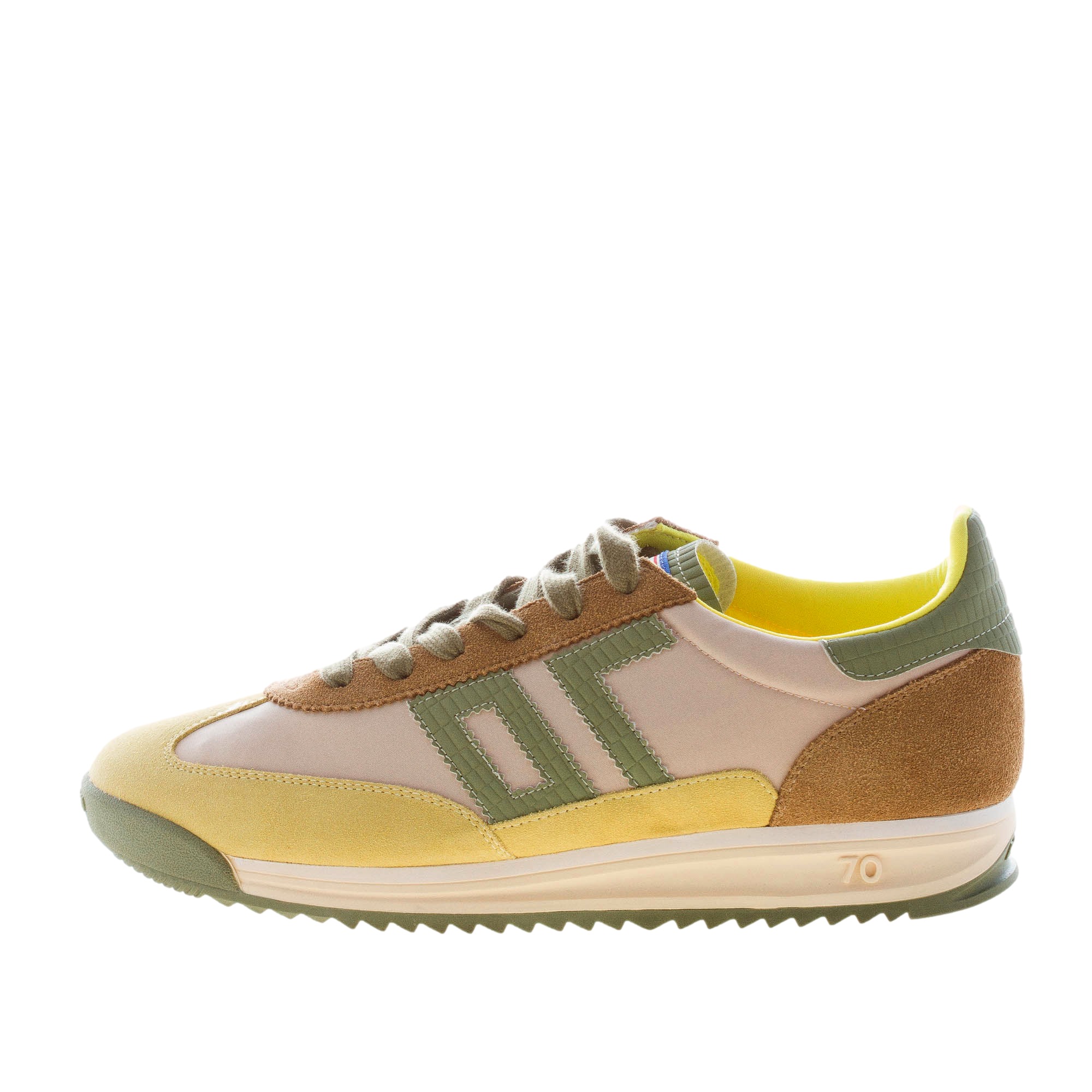 BACK 70 uomo sneaker Barkley Jogger in tessuto e camoscio YELLOW-ARMY shop online Strike Calzature