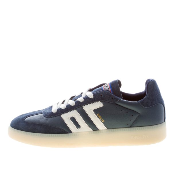 BACK 70 uomo sneaker Boston in pelle camoscio BLU NAVY