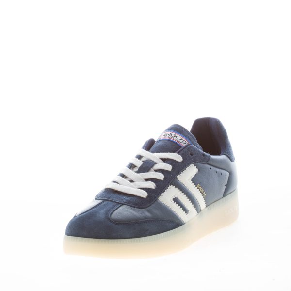 BACK 70 uomo sneaker Boston in pelle camoscio BLU NAVY - immagine 2