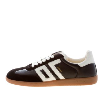 BACK 70 uomo sneaker Cloud N24 in pelle e tessuto NERO più bianco