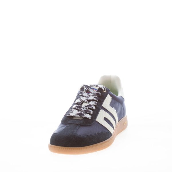 BACK 70 uomo sneaker Ghost 01 in tessuto e camoscio BLU NAVY più latte - immagine 2