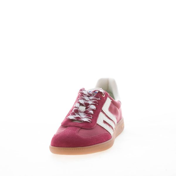 BACK 70 uomo sneaker Ghost 10 in tessuto e camoscio WINE più latte - immagine 2